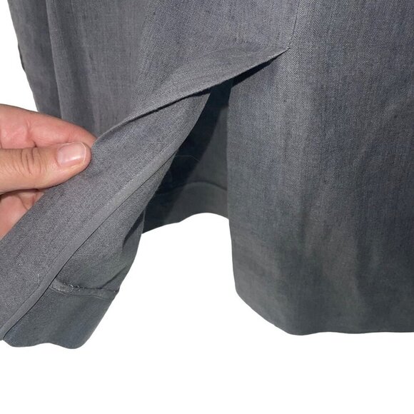 Dknyc Womens Blazer Jacket Size Large Gray Button Down Pockets Long Sleeve - Picture 6 of 9